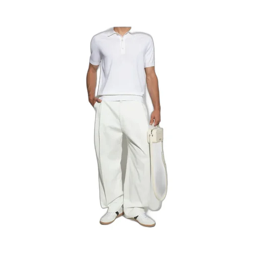 Short-Sleeved Knitted Polo Shirt