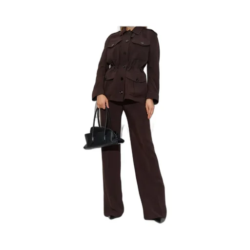 Pleated Wide-Leg Trousers