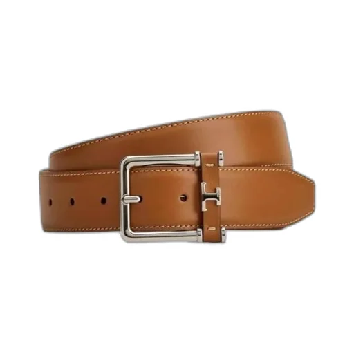 Logo Plaque Buckle Belt