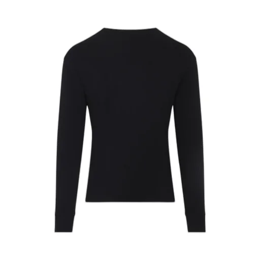 Button Detailed Crewneck Jumper