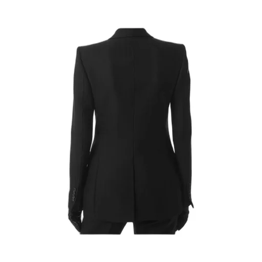 Sharp Herringbone Double Breasted Jacket