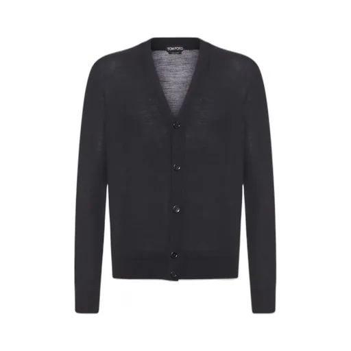 V-Neck Button-Up Cardigan