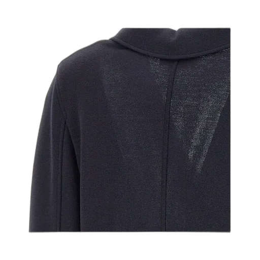 Logo-Patch Straight Hem Blazer