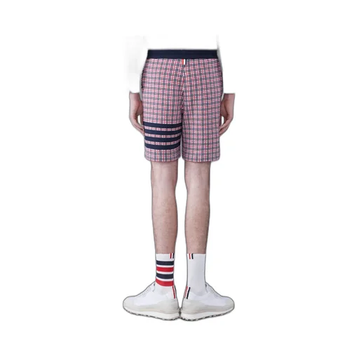 Check Jacquard 4-Bar Sweatshorts