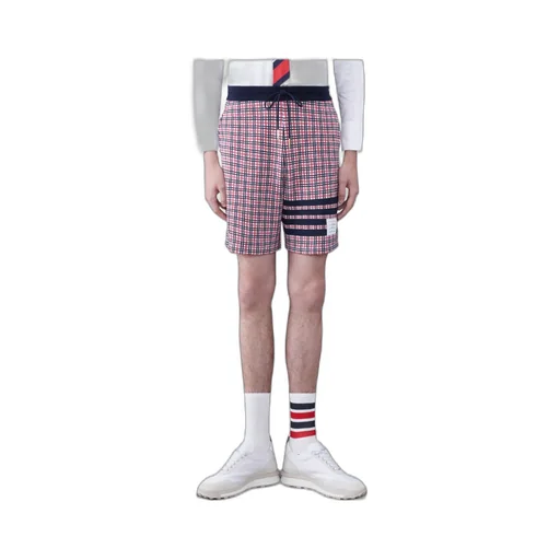 Check Jacquard 4-Bar Sweatshorts