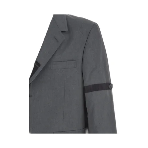 Notched-Lapels Single-Breasted Blazer
