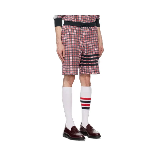 Check Jacquard 4-Bar Sweatshorts
