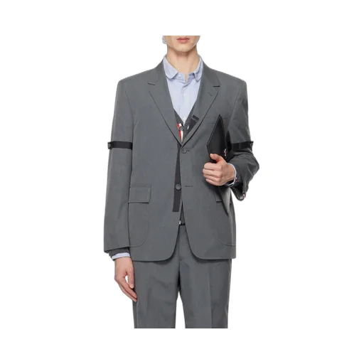 Notched-Lapels Single-Breasted Blazer