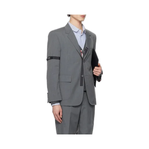 Notched-Lapels Single-Breasted Blazer
