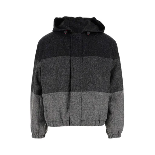 Padded Colour-Block Panel Jacket