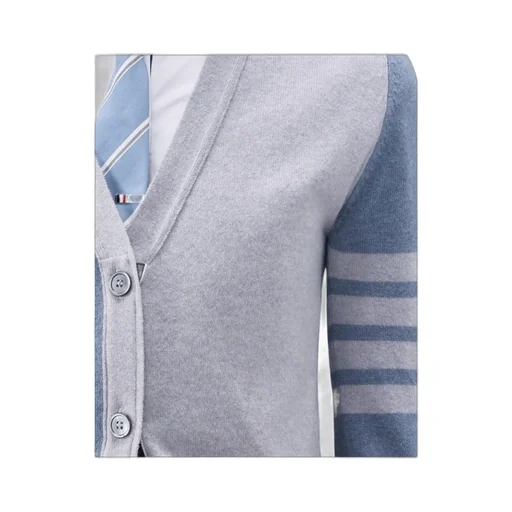 V-Neck Long Sleeved Cardigan
