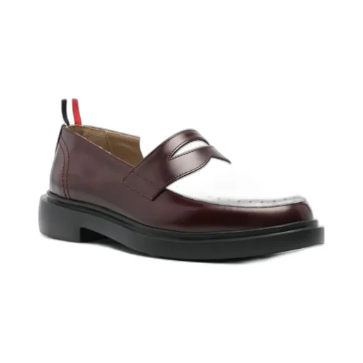 Panelled Leather Loafers
