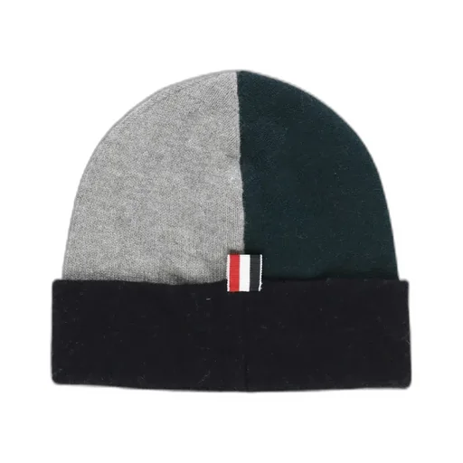 Color Blocked Ribbed Beanie
