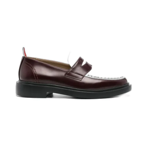 Panelled Leather Loafers
