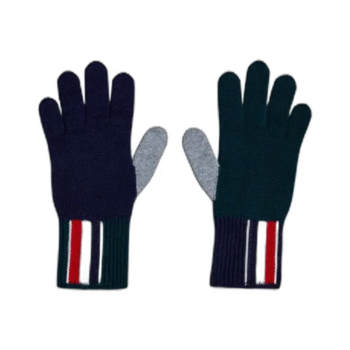 Fun Mix Intarsia-Knit Logo Wool Gloves