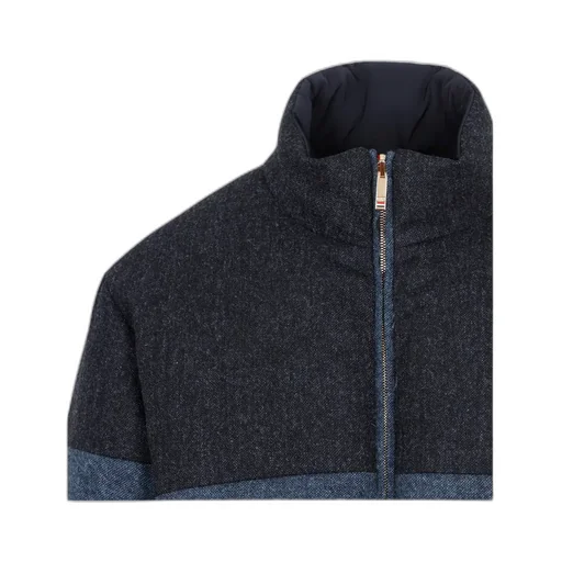 Reversible Funnelneck Padded Jacket