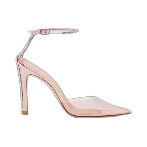 Crystal-Embellished Pointed Pumps