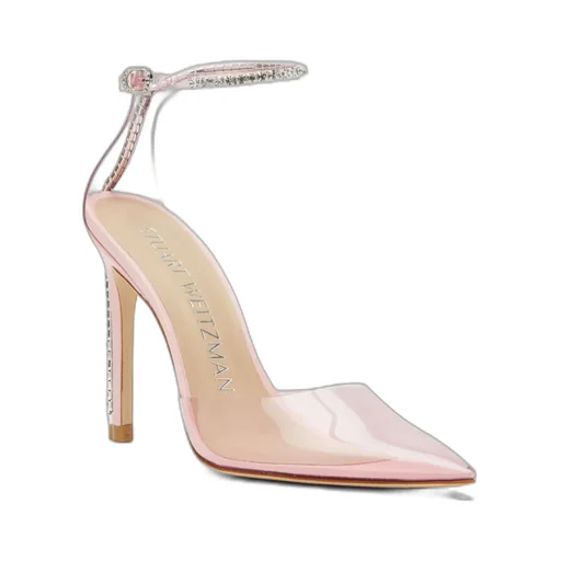 Crystal-Embellished Pointed Pumps