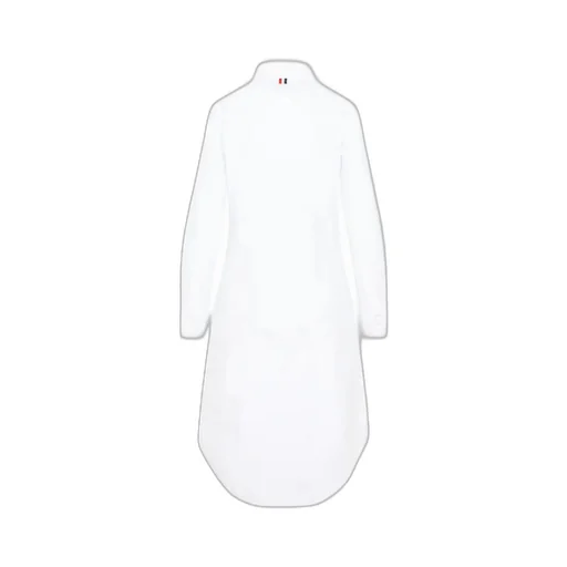Buttoned Knee-Length Shirt Dress
