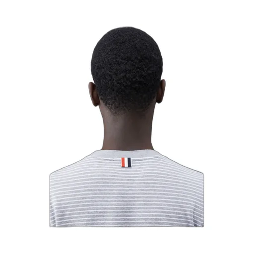Pinstripe Pattern Crewneck T-Shirt