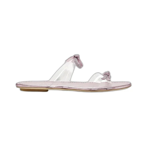 Embellished Sandals With Bow Detail