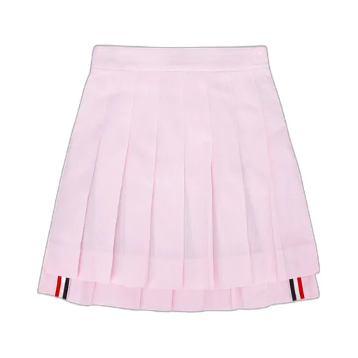 Striped Pleated Skirt