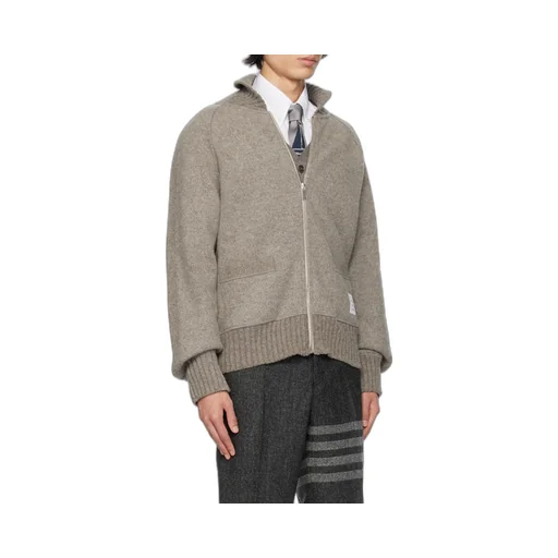 Logo-Patch Detail Knit Cardigan