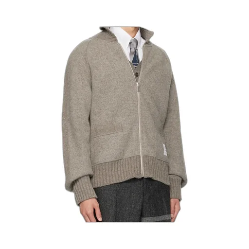 Logo-Patch Detail Knit Cardigan