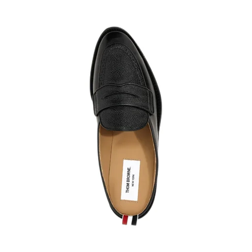 Varsity Leather Penny Loafers