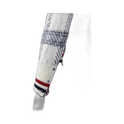 Tartan Printed Ribbed Pullover