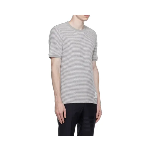 Pinstripe Pattern Crewneck T-Shirt