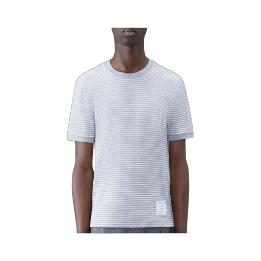 Pinstripe Pattern Crewneck T-Shirt