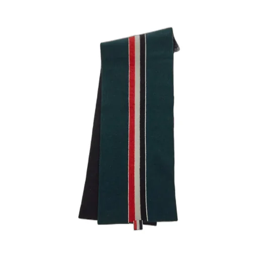 Rwb Stripe Detailed Knitted Scarf