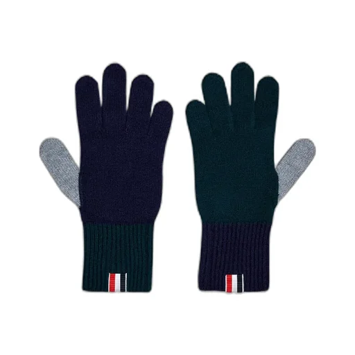 Fun Mix Intarsia-Knit Logo Wool Gloves