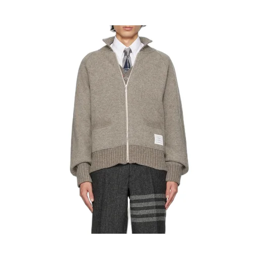 Logo-Patch Detail Knit Cardigan