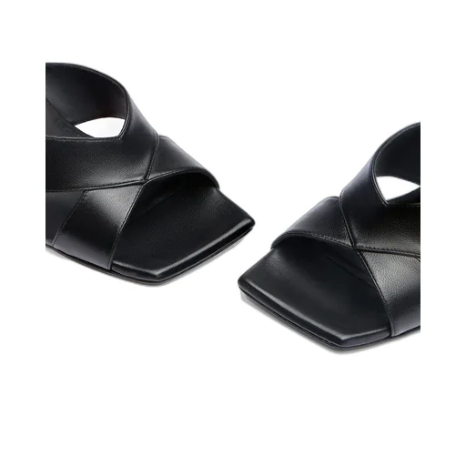 Carmen Cross-Belt High-Heeled Sandals