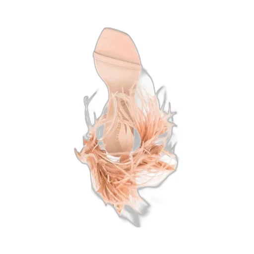 Plume Heeled Sandals