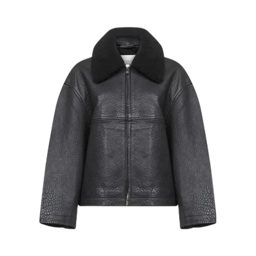 Cropped Leather Jacket