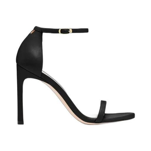 Single-Button High-Heeled Sandals