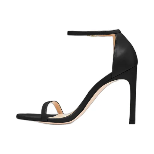 Single-Button High-Heeled Sandals