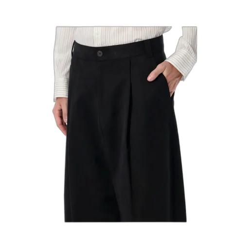 High-Waisted Pleated Casual Pants