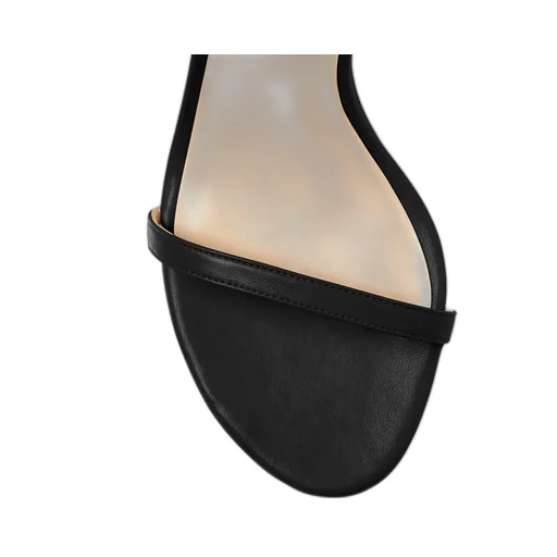 Single-Button High-Heeled Sandals