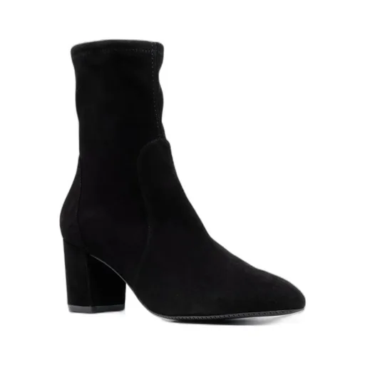 Sock-Style Suede Boots