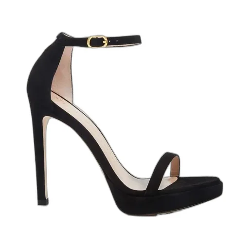 High-Heeled Sandals With Single-Loop Straps