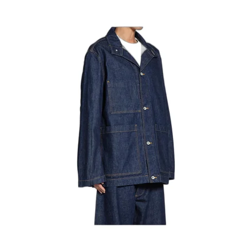 Button-Front Denim Jacket