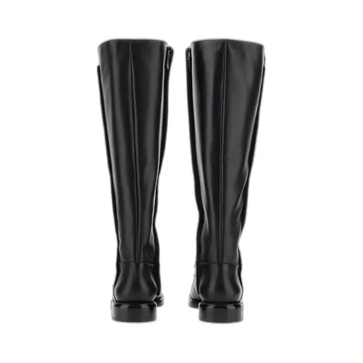 Pearl-Embellished Detail Boots