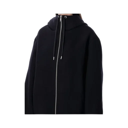Drawstring Hooded Casual Jacket