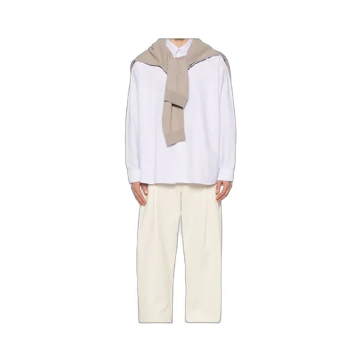 Stripe Detailed Long Sleeved Shirt