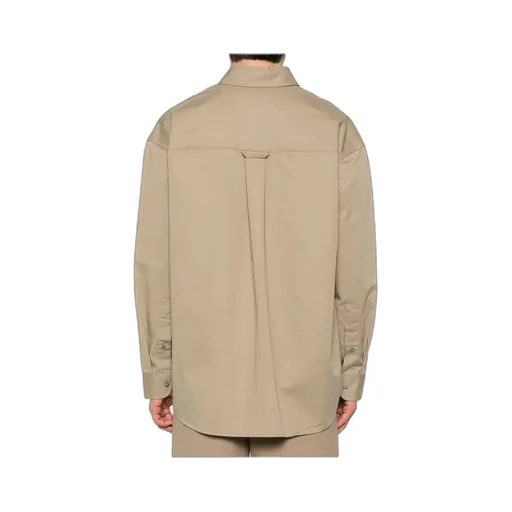 Logo Embroidered Long Sleeved Shirt