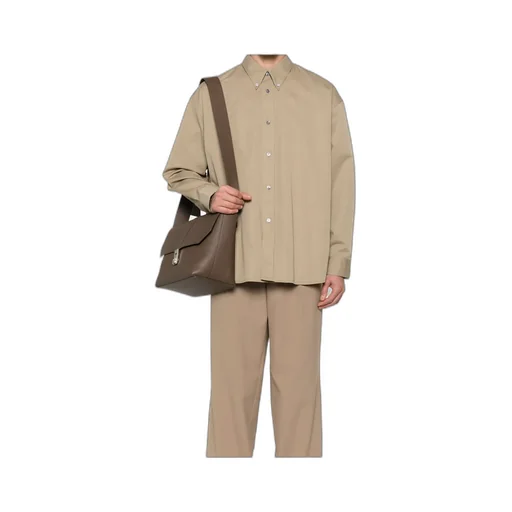 Logo Embroidered Long Sleeved Shirt